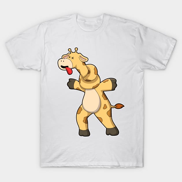 Giraffe with Knot in Neck T-Shirt by Markus Schnabel